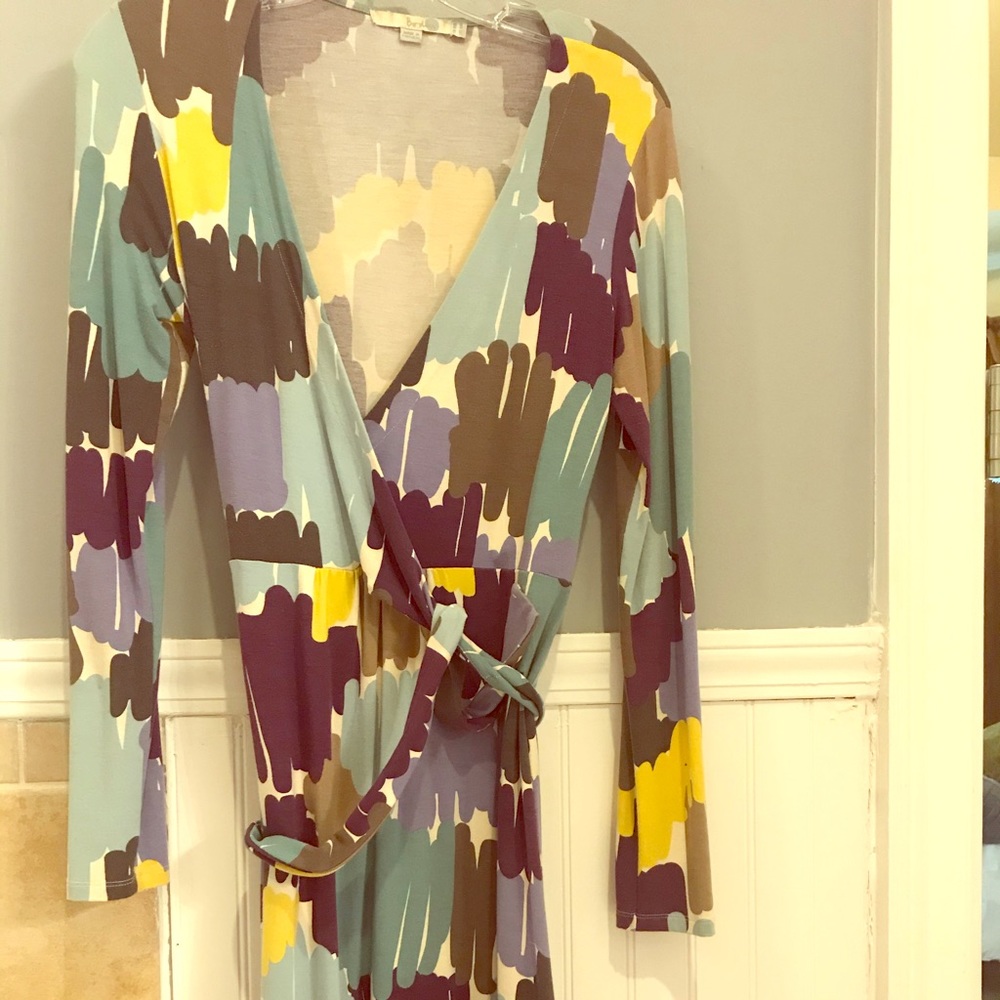 Size 6 cute Boden wrap dress super comfy